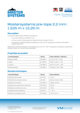 Mastersystems pre-tape 2,2mm-1,525m - FT